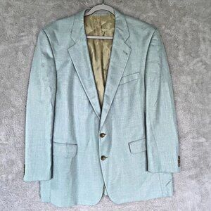 Harry Lebow Light Green 2 Button Sport Coat Size 44R Bamboo Garlanda Germany